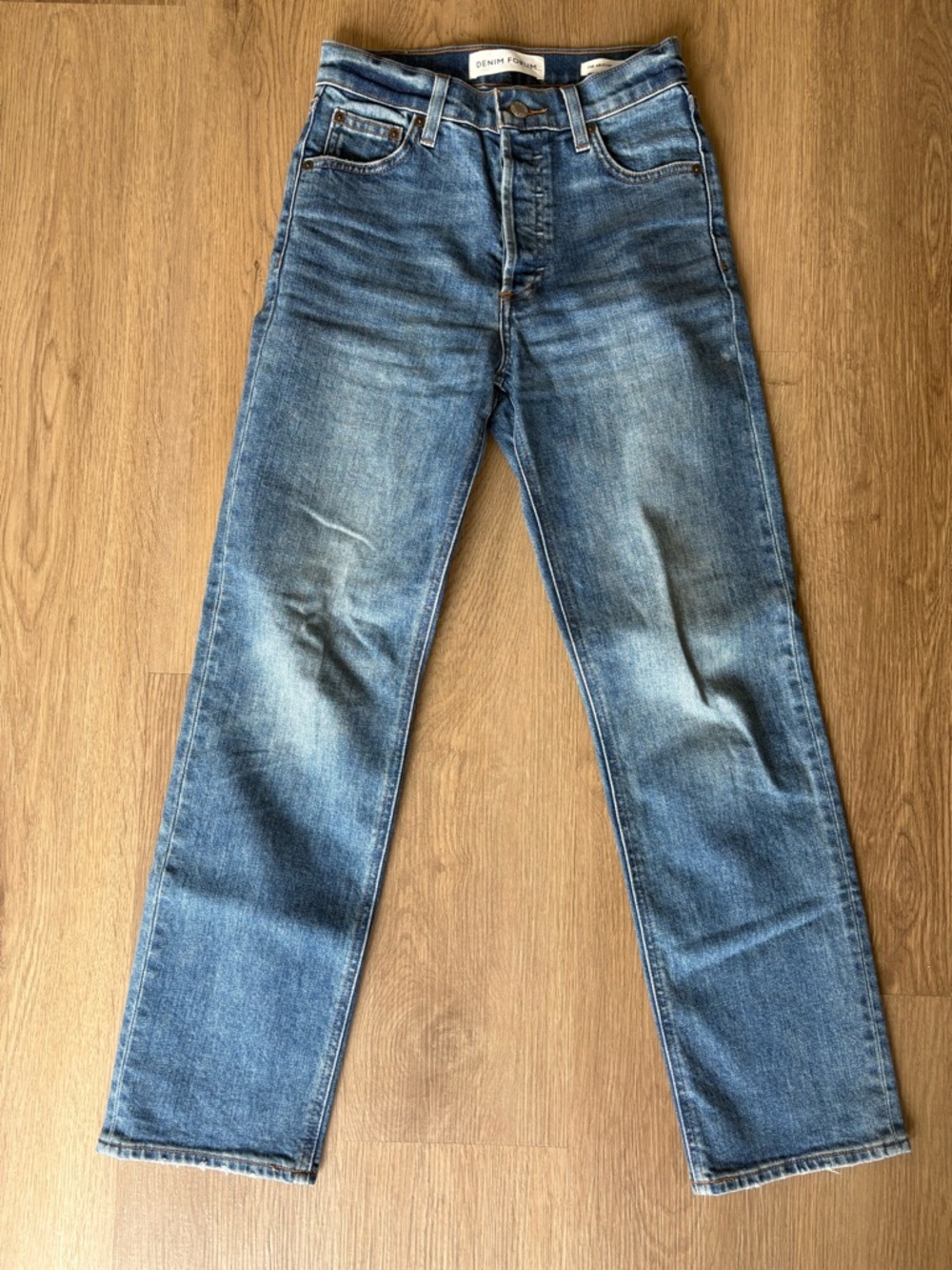 Denim Forum Women’s Arlo High-rise Straight Jean